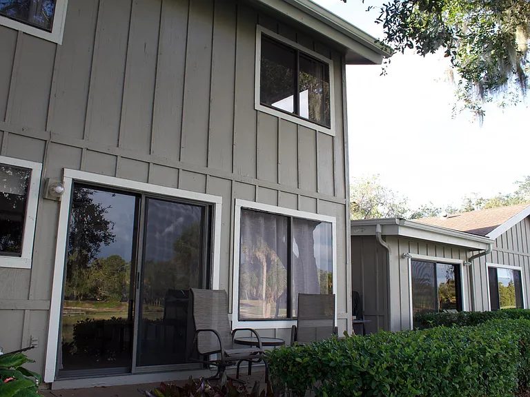 Patio, kitchen sliders and windows, guest room / suite windows