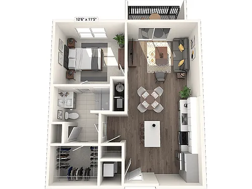 Floor plan 1C