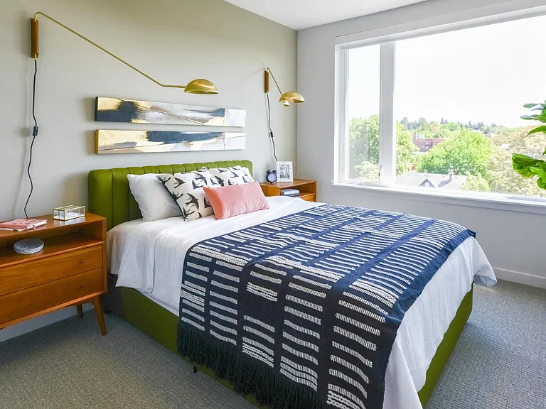 Large bedrooms with generous windows that provide ample light