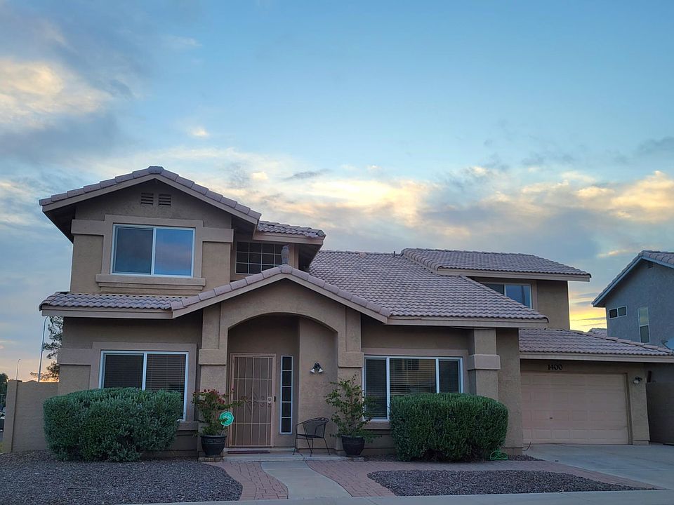 Corner-lot, 2-story, 5-bedroom, 3-bathroom home.