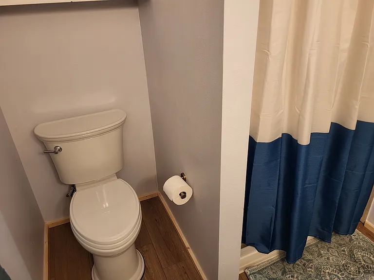 Shower and Toilet Area of Primary Bathroom
