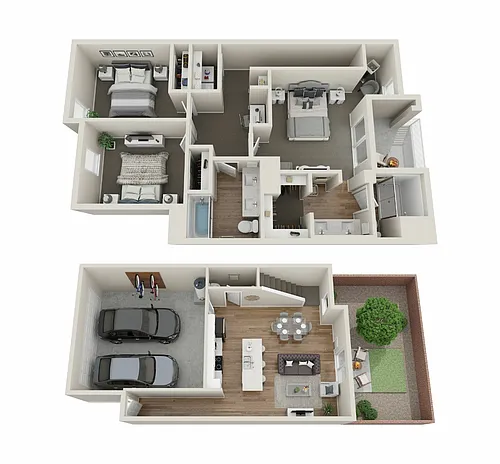 Floor plan 3 Bed/2.5 Bath