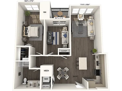 Floor plan A11-D-Upgrade Collection II