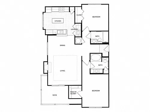 Floor plan Magnolia Renovated
