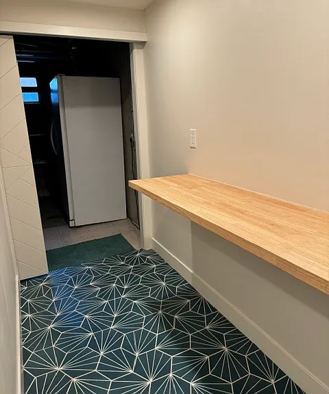 laundry to storage room