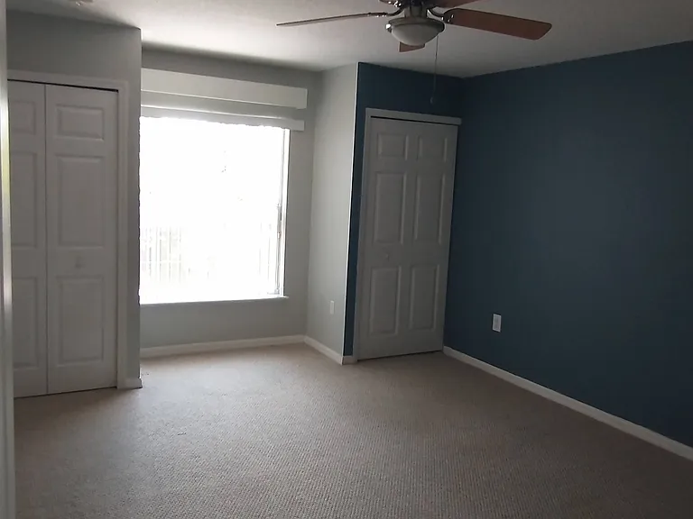 Master Bedroom 2 on 2nd floor with attached private bathroom. Room size 12' x 16.5'