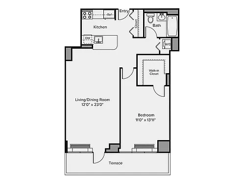Floor plan A4-1-terrace