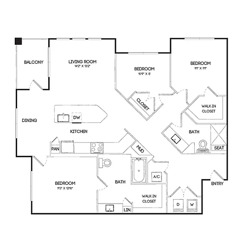 Floor plan Meadow HC
