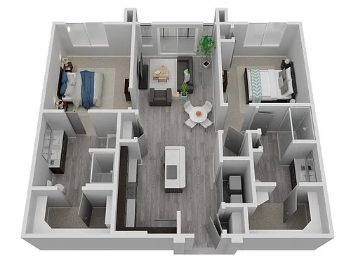 Floor plan Breathe - 2x2 (lv-B1)