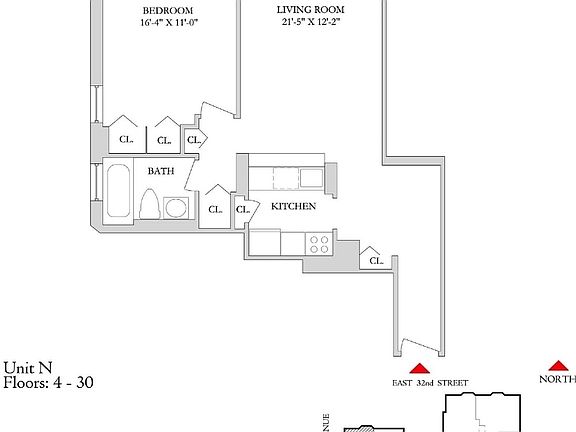 2nd image of 151-155 E 31st St #E27n