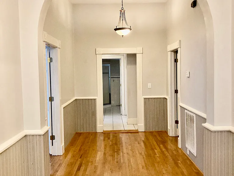Large hall can accommodate furniture