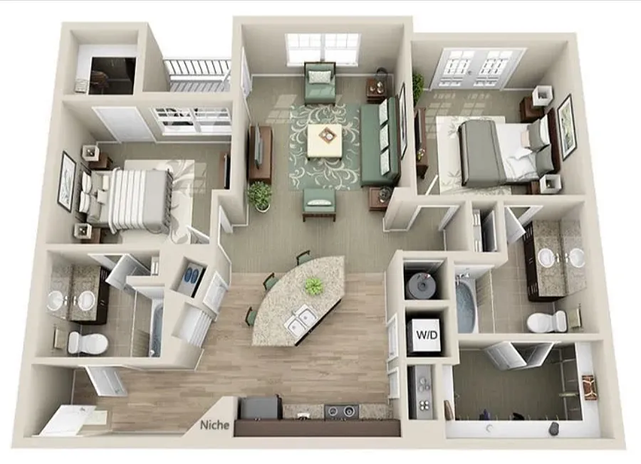 Floor plan B2 - Brood