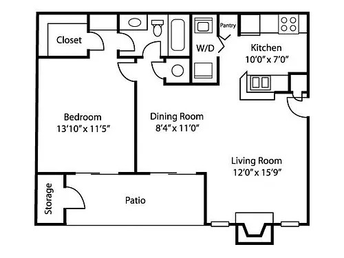 Floor plan A1 - Classic Interior