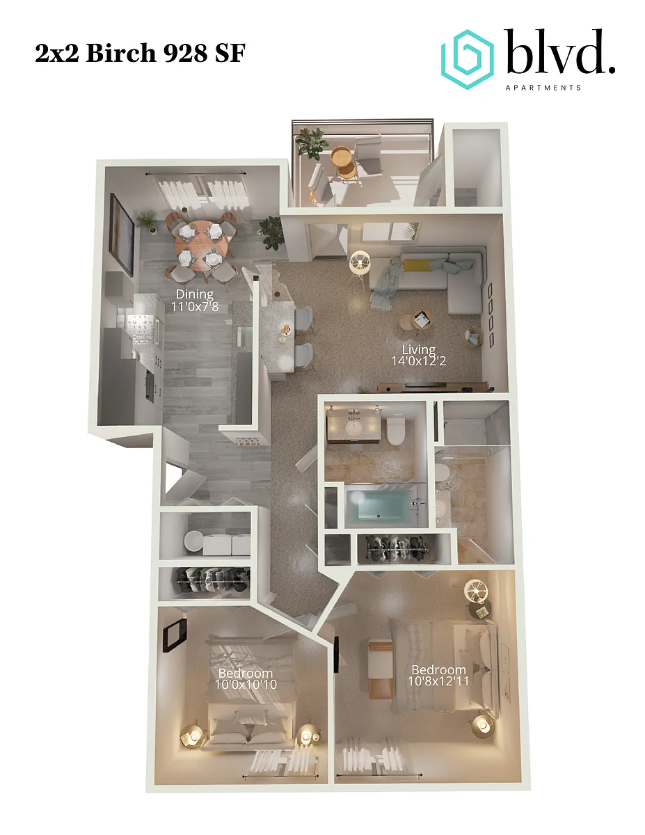 Floor plan Birch - Small