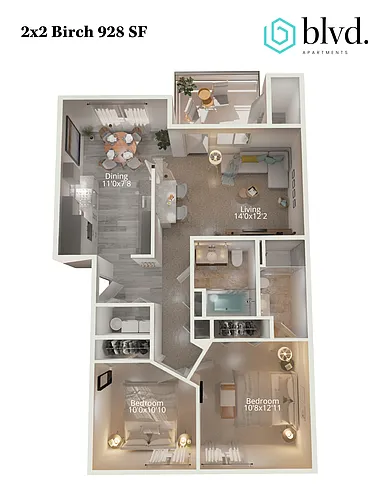 Floor plan Birch - Small