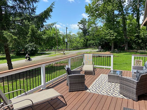 ...and the D&R Canal trail 15 steps from the deck.
