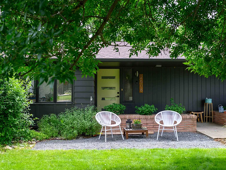 Outside - Front yard and seating area