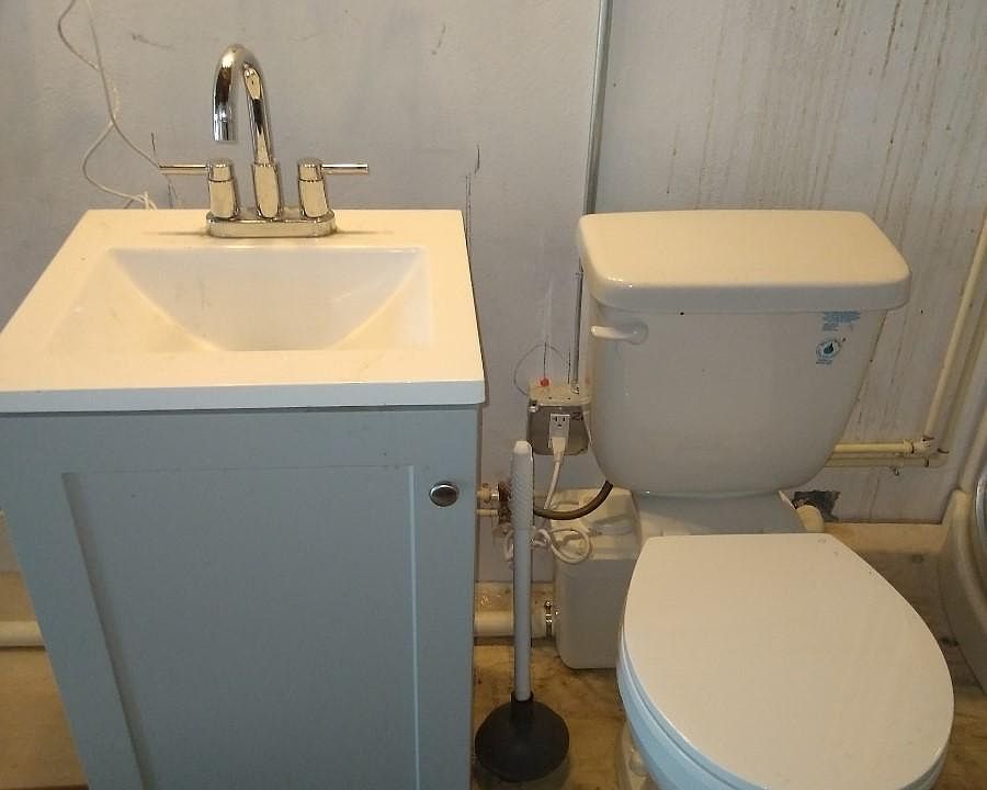 Vanity and Bathroom (mirror to be installed)