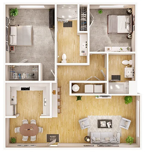 Floor plan 2E Renovation 3