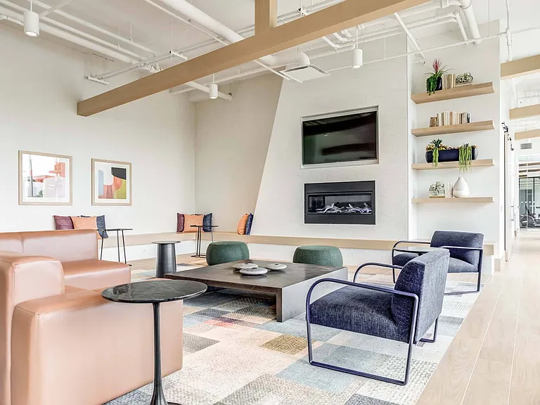 Enjoy the modern, spacious lounge, featuring cozy seating and a fun atmosphere, ideal for relaxing or socializing with friends.