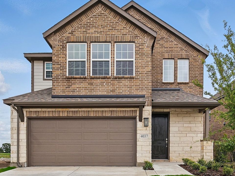 Elegant brick facade and gabled roof define this Bel Air Village home at 4037 Tony Street.