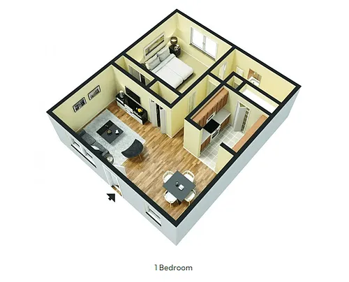 Floor plan 1 Bedroom