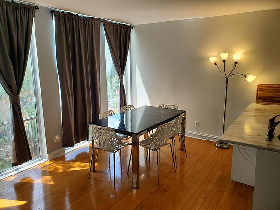 Natural light in the dining area.