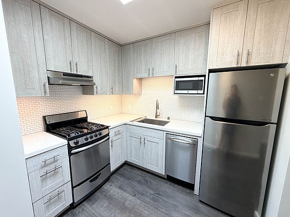 Kitchen with skylight for ample natural light during the day