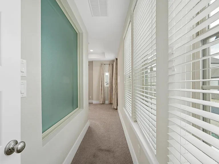 Hallway on 2nd floor, entrance to Master bed