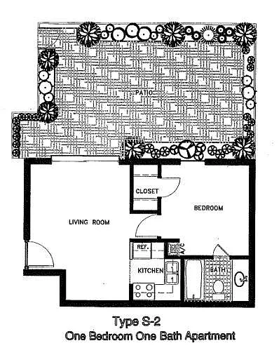 Floor plan 1 Bedroom
