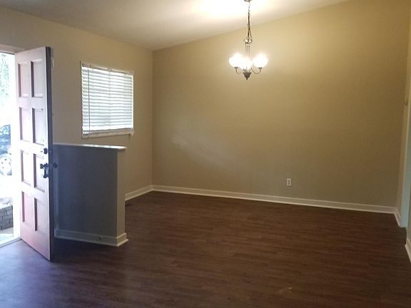 Dining area and living room