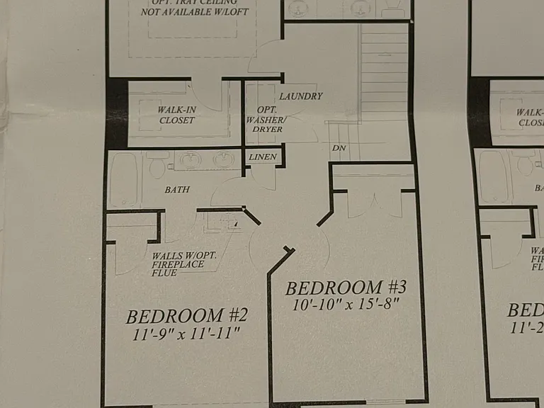 Top Floor Layout (Master bedroom has sitting area added)