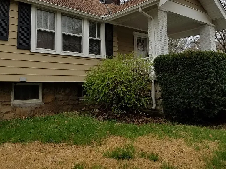 North side of house