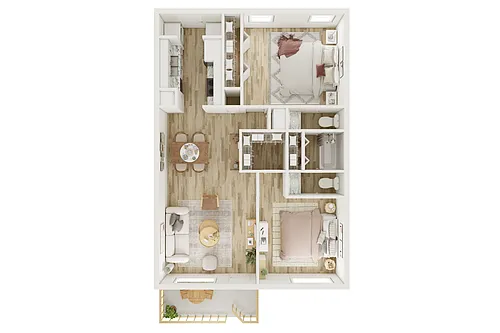 Floor plan 2X2