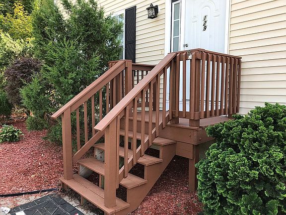 Redone stairs with deck over