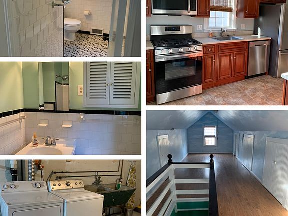 Bathroom with shower/tub - kitchen - W/D in basement - Upper level with storage cabinets