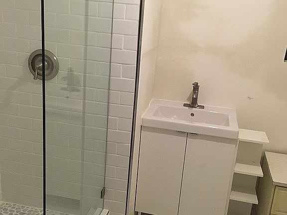 Remodeled bathroom.