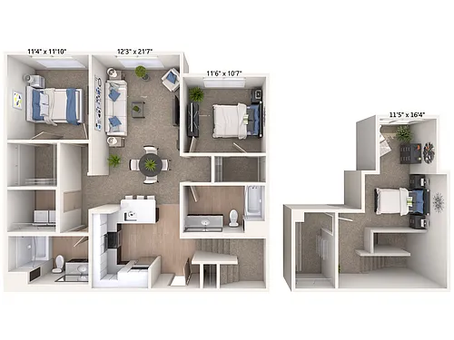Floor plan B14L-F-Two