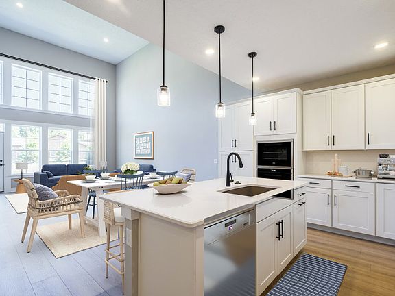 Kitchen with Large Island for Additional Seating