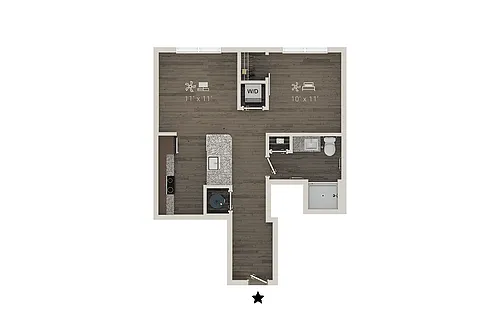 Floor plan Studio