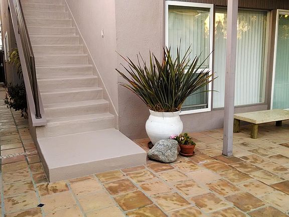 Front of the lower unit, plus stairs to second level