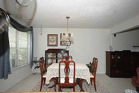 Dining area is open to the kitchen and living room.