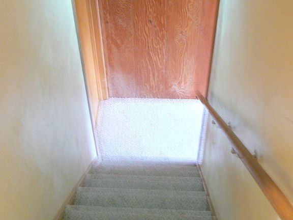 downstairs
