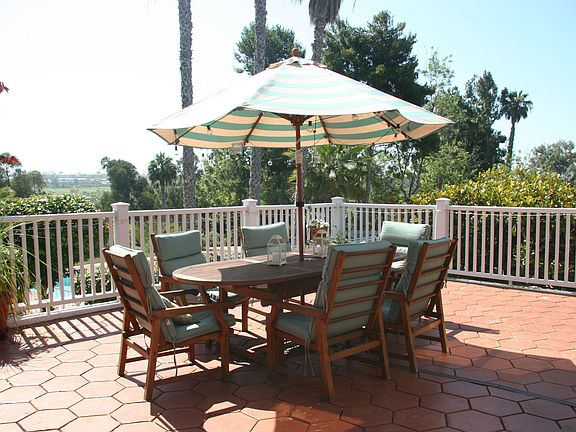 Patio on the East Side facing Golf Course off Kitchen and Family Room