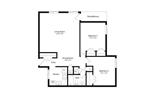 Floor plan B1 Renovated