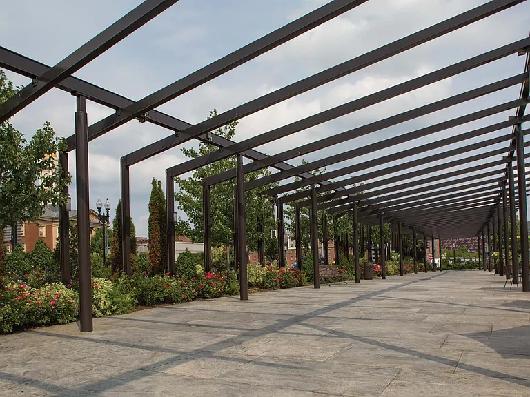 Visit one of the contemporary parks at Rose Kennedy Greenway, just next door