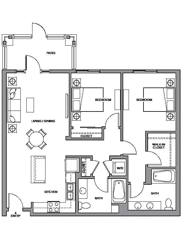 Floor plan 2C