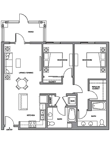 Floor plan 2C