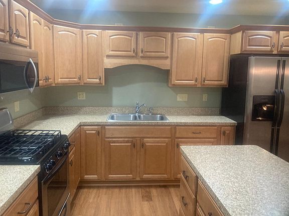 View of kitchen from the garage door entrance...
