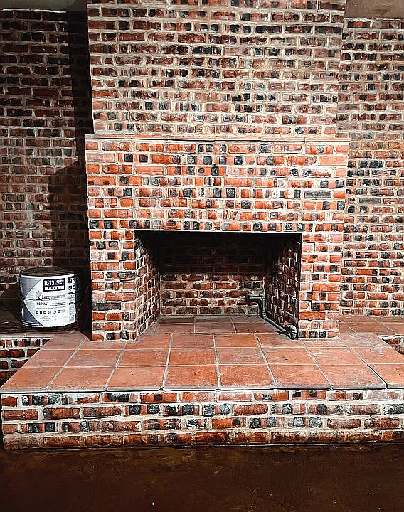 Saltillo fireplace 
